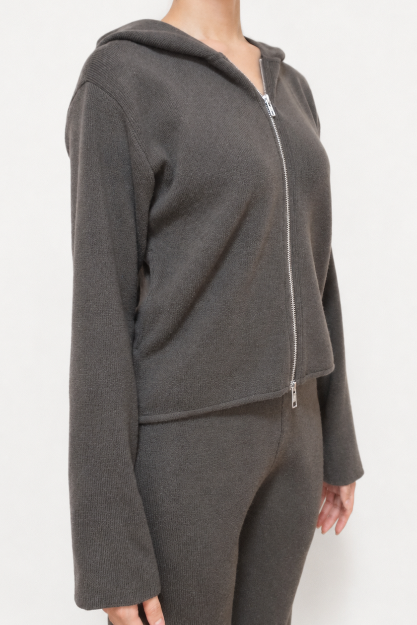 KNIT HOODIE