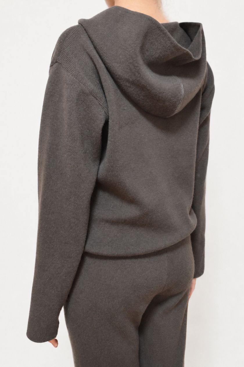KNIT HOODIE